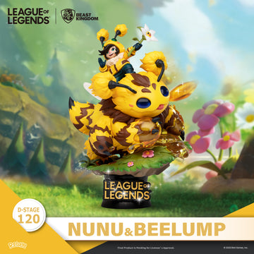 Beast Kingdom DS-120 League of Legends Nunu & Beelump & Heimerstinger Set Diorama Stage D-Stage Figure Statue